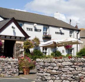 The front facade of The Ship Inn